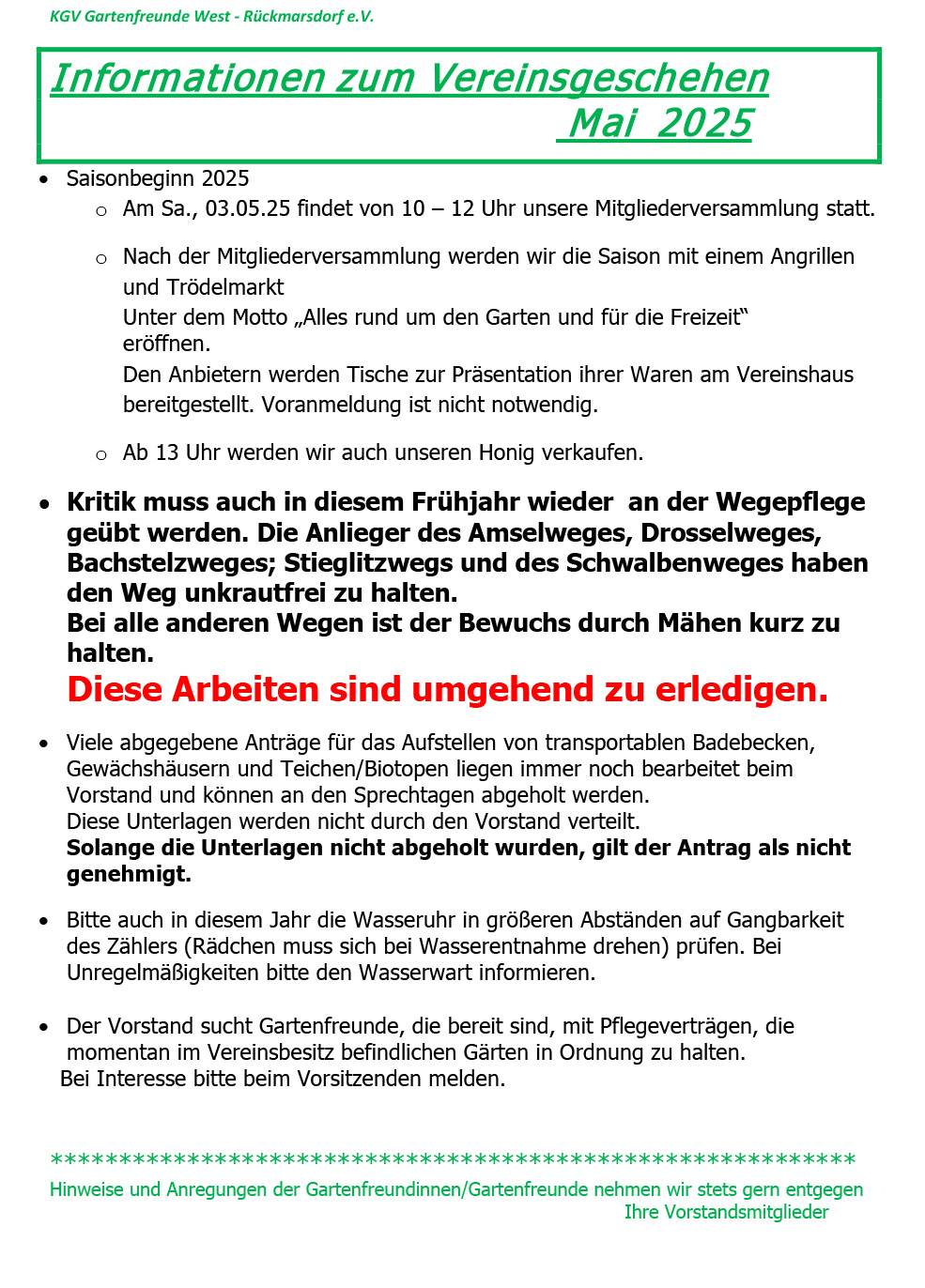 Infoblatt Mai 2025